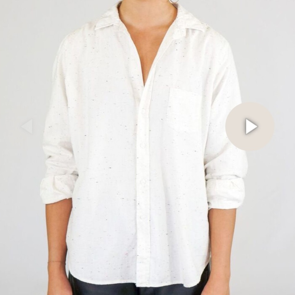 Frank and Eileen "Eileen" Ivory Flannel Button Down Small